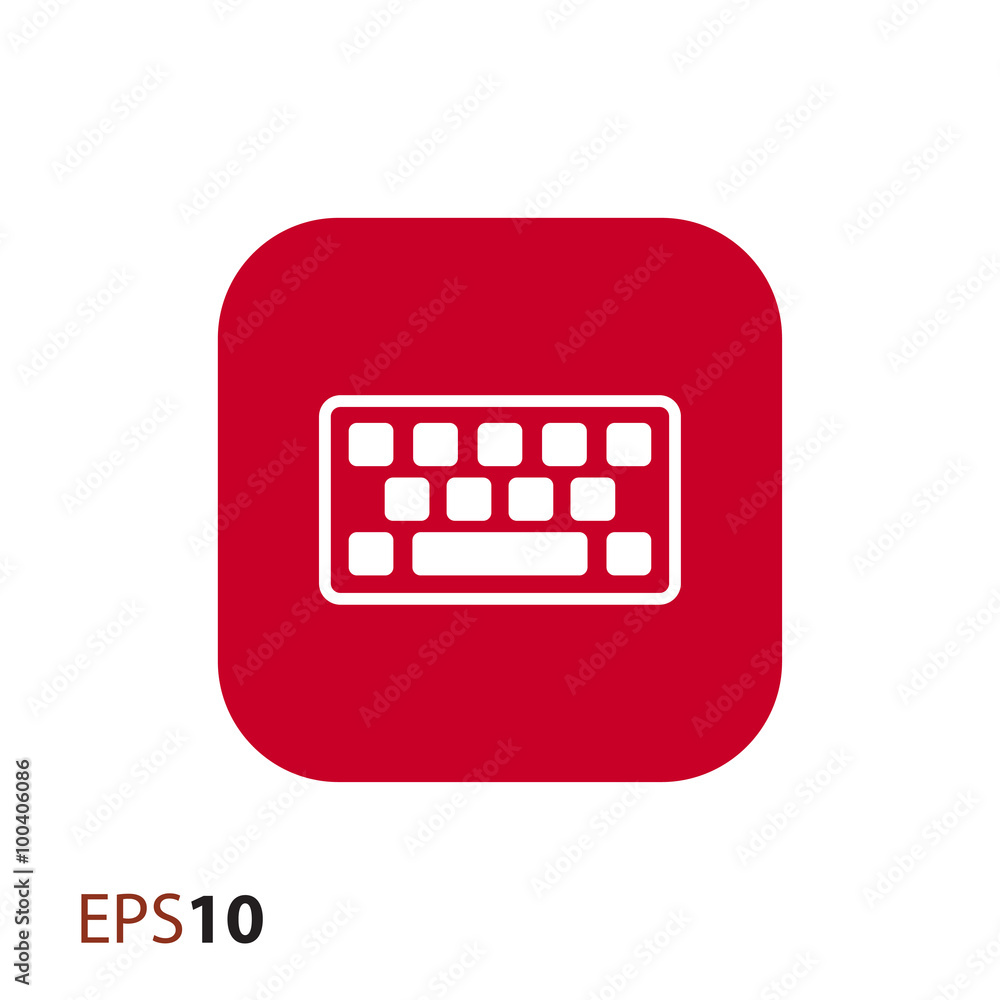 Fototapete computer keyboard icon for web and mobile