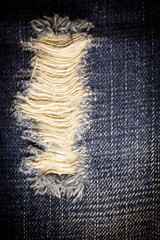 Vintage  Laceration of jeans.