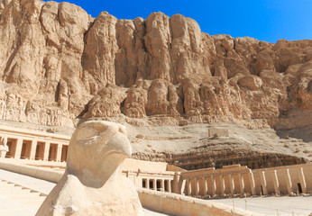 The temple of Hatshepsut near Luxor in Egypt