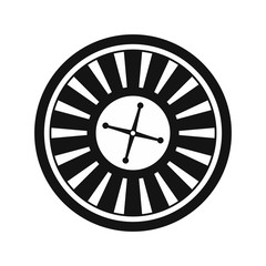 Casino symbol, roulette icon 