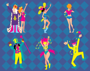 Mardi Gras Vector Illustration.