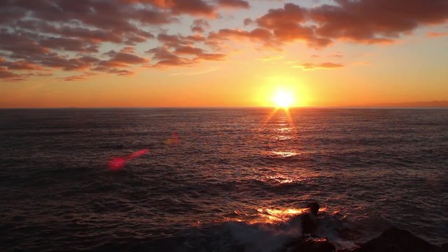 Tramonto sul mar Ligure