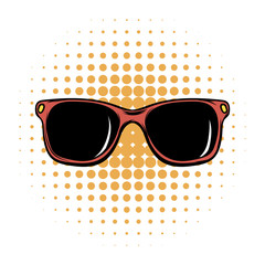 Sunglasses comics icon © juliars