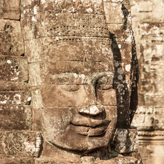 Sculpture on temple wall of Angkor Wat in Cambodia - 100408853