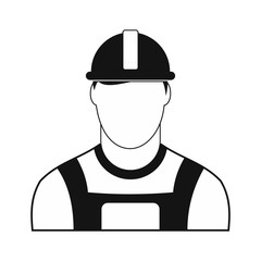 Oilman black simple icon