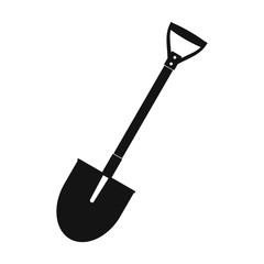 Shovel black simple icon