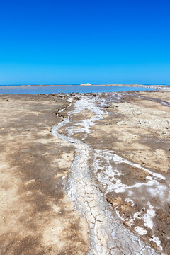 Gobustan mud volcano in Azerbaijan