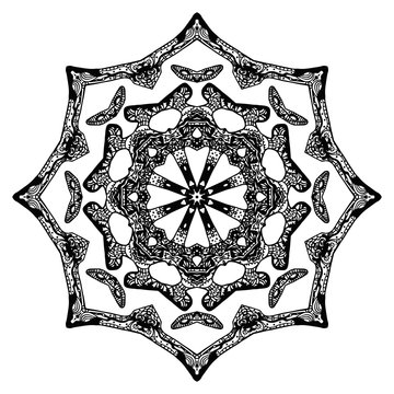 Handdrawn pattern, star shape