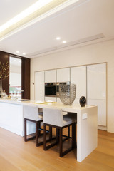 interior of modern dining room