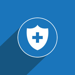 Medical security, medical shield icon for web and mobile