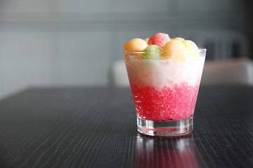 Tapioca pearl pudding
