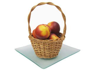 Obst auf dem Glasteller
