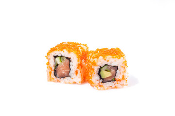 Japanese sushi with fresh seafood