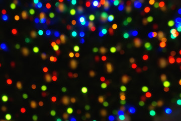 Abstract New Year's festive blurring background.