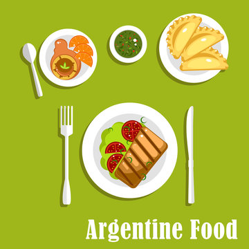 Traditional argentine cuisine and pastry