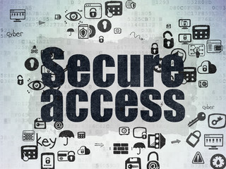 Security concept: Secure Access on Digital Paper background