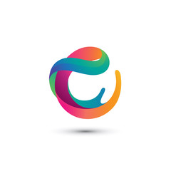 Abstract Colorful Letter C Logo