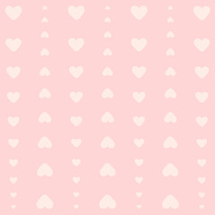 Heart Valentines day on a pink background