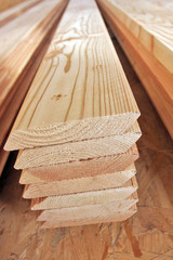 wood for house building