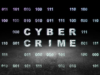 Safety concept: Cyber Crime in grunge dark room