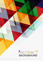 Vector triangle background