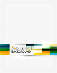 Geometrical design background, straight lines on white