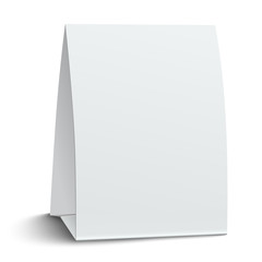 Blank paper table card