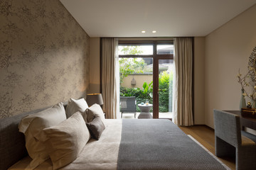 interior of modern bedroom