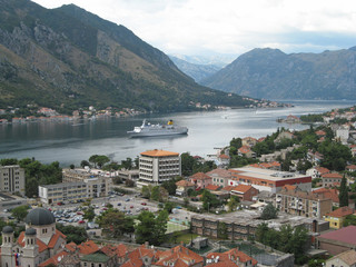 Vue de la Citadelle de Kotor