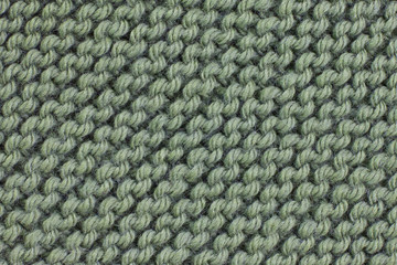 Green color knitting texture