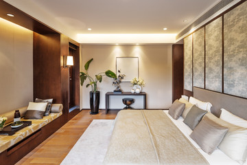 interior of modern bedroom