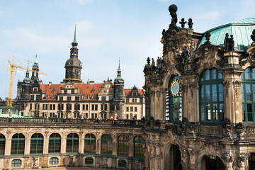 Fototapeta na wymiar Dresden, famous Zwinger museum