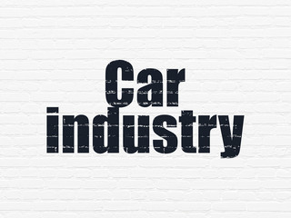Obraz premium Industry concept: Car Industry on wall background
