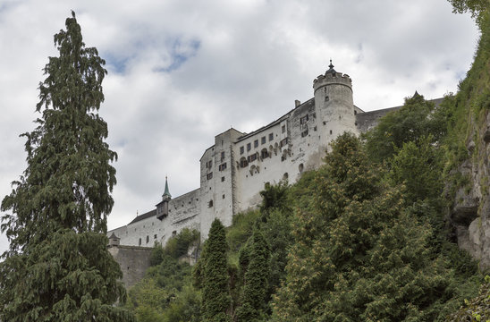 Fortress Hohensalzburg in Salzburg, Austria.
