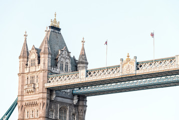 Fototapeta na wymiar Magnificence of Tower Bridge, London