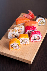 Japanese tasty sushi set