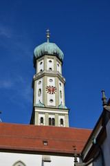 Fototapeta na wymiar View in the city of Augsburg, Bavaria, Germany