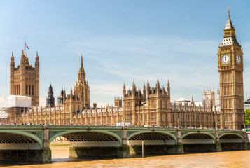 Fototapeta na wymiar London skyline. Beautiful city landmark, UK