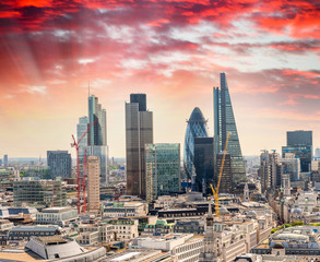 Fototapeta premium London skyline. Beautiful city landmark, UK