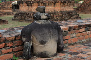 Buddha statue at Wat Phra Sri Sanphet Temple in Ayutthaya, Thailand (Phra Nakhon Si