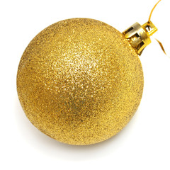 Yellow christmas ball