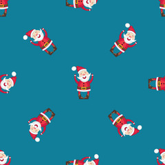 seamless pattern with Santa Claus
