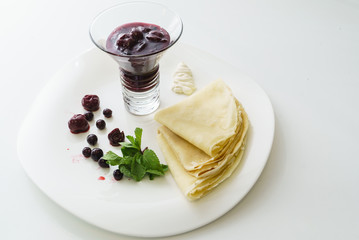 pancakes with jam