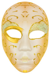  masque Arlequin, carnaval de Venise, fond blanc 