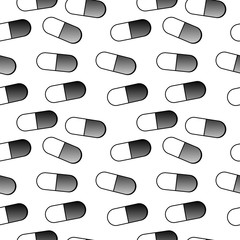 Medical pills seamless pattern.