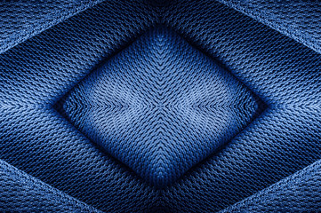 Forms of blue fabric texture