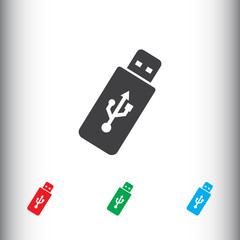 USB icon. Flash drive symbol
