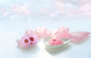 Obraz na płótnie Canvas pink valentine card