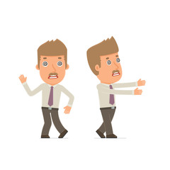 Crazy and Deranged Character Broker in strange pose under hypnos