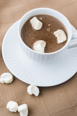 Cocoa drink with marshmallows